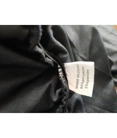 Elegantna ženska bluza z dolgimi rokavi V-neck črna velikost XL