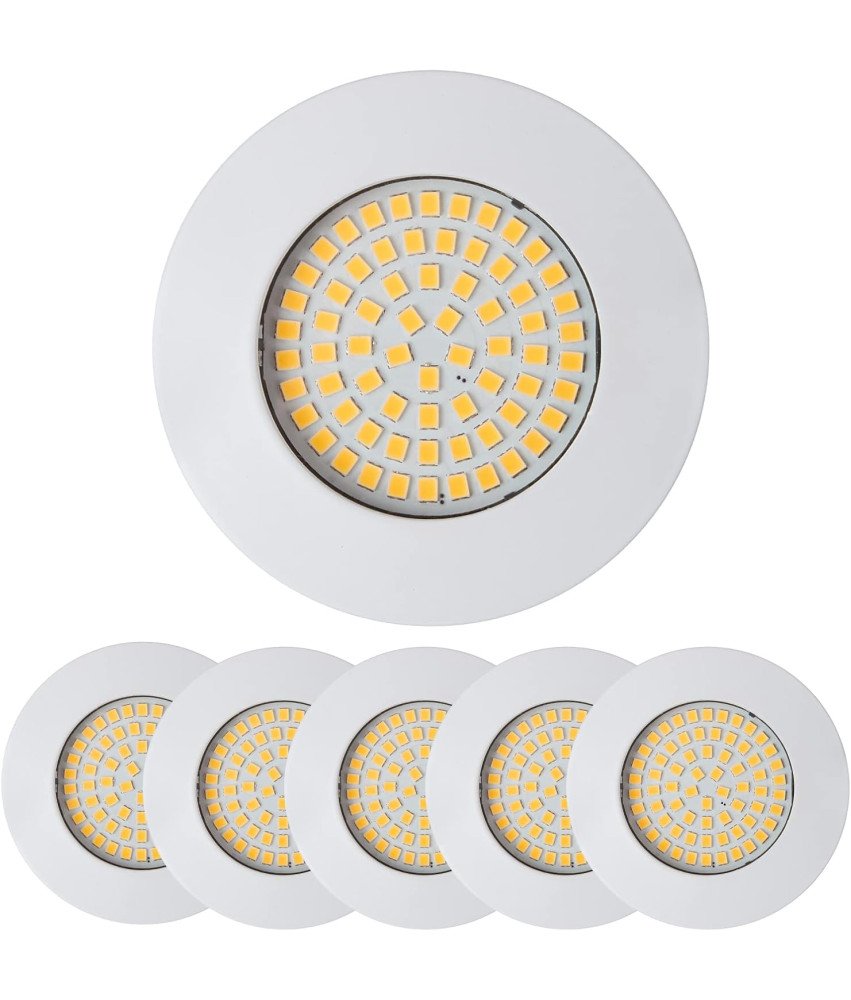HCFEI LED Ultra Flat Spotlight, 3,5 W, 230 V, mat belo, 6 kosov