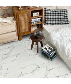 Irisroom PVC talna obloga beli marmor 30 x 30 cm