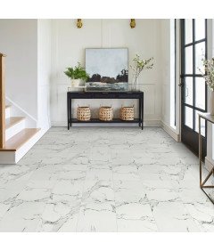 Irisroom PVC talna obloga beli marmor 30 x 30 cm