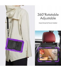 Ovitek za Samsung Galaxy Tab A 8.4 (2020)  Oklepen z Ročajem Vijoličen