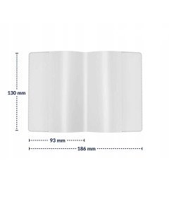 Okładka Ochronna na Świadectwa Szczepień 93x130 mm Przezroczyste 2 szt