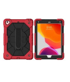 Etui do iPad 9/8/7 10.2” z Podstawką i Paskiem na Ramię Czerwone