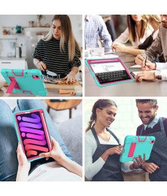 Etui za iPad Mini 6 8.3" s Stojalom in Prostorom za Svinčnik Mint.