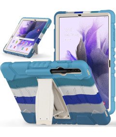 Etui za Samsung Galaxy Tab S8 Plus/S7 FE/S7 s Stojalom Modro