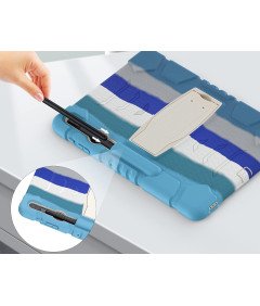 Etui za Samsung Galaxy Tab S8 Plus/S7 FE/S7 s Stojalom Modro