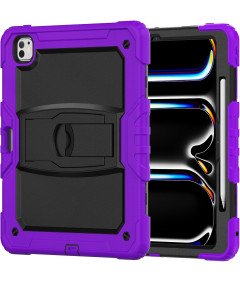 Etui do iPad Pro 3/2/1 11” z Podstawką i Paskiem na Ramię Fioletowe