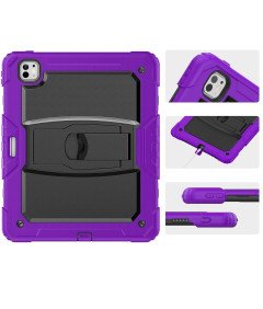 Etui za iPad Pro 3/2/1 11” s stojalom in naramnico vijolično.