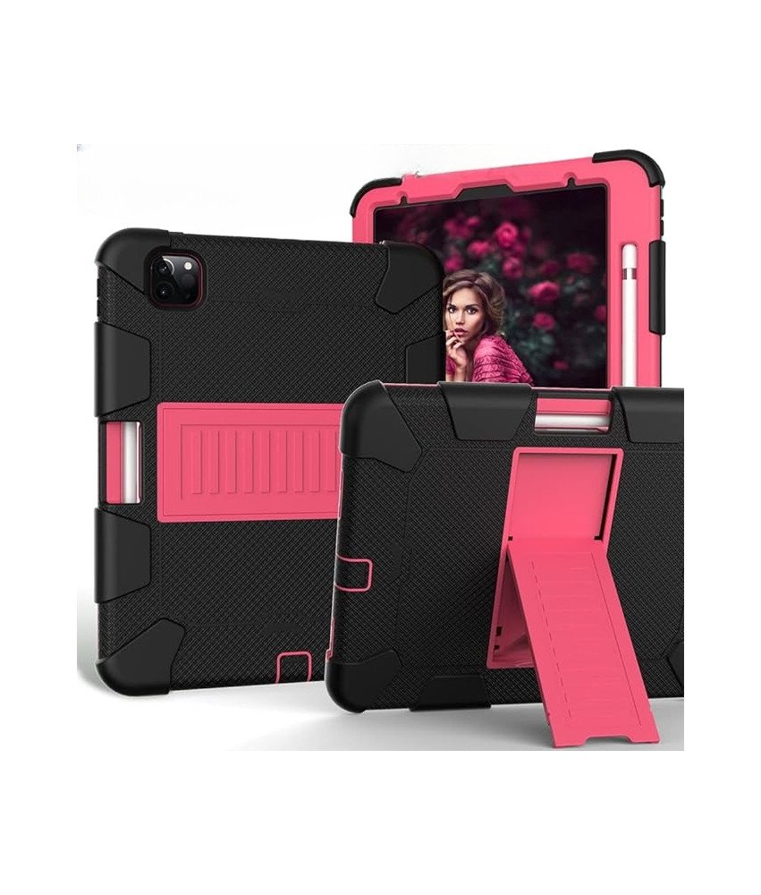 Etui do iPad Air 4 10.9” z Podstawką i Miejscem na Rysik Różowe