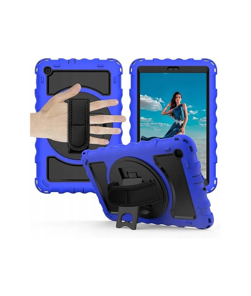 Etui do Samsung Galaxy Tab A7 10,4" z Paskiem na Ramię Niebieskie