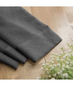 TOPIC Zasłowa z Woalu na Przelotkach Ciemnoszara 245 x 140 cm