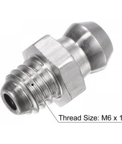 sourcing map 2szt metryczny 304 prosty smarowniczka ze stali nierdzewnej