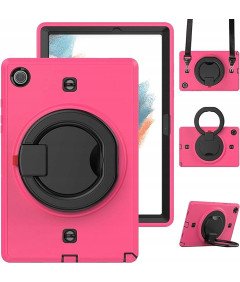 Etui za Samsung Galaxy Tab A8 10.5'' z naramnim pasom, roza