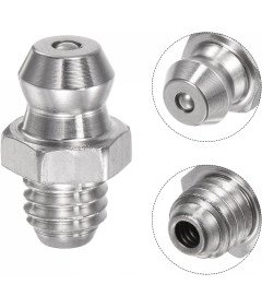 sourcing map 2szt metryczny 304 prosty smarowniczka ze stali nierdzewnej