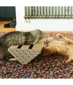 Mačje praskalo Kartonska igrača iz kartona Žoga 27,3x17,5x17,5 cm Trikotnik