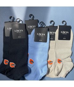 LIKYA Moške nogavice za noge 6 parov 3 barve Velikost 40-44 - udobne in elegantne