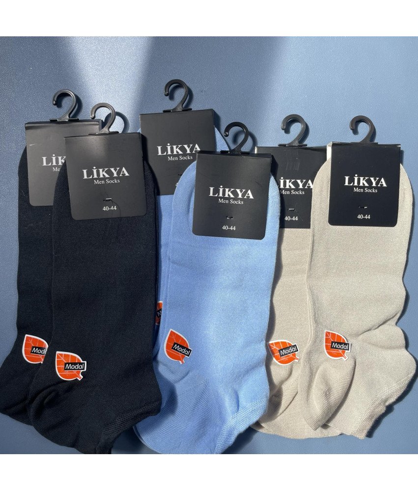 LIKYA Moške nogavice za noge 6 parov 3 barve Velikost 40-44 - udobne in elegantne