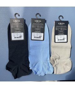 LIKYA Moške nogavice za noge 6 parov 3 barve Velikost 40-44 - udobne in elegantne