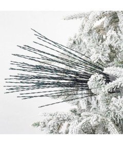 Czarne Sztuczne Gałązki Bożonarodzeniowe do Dekoracji 20 sztuk 67cm