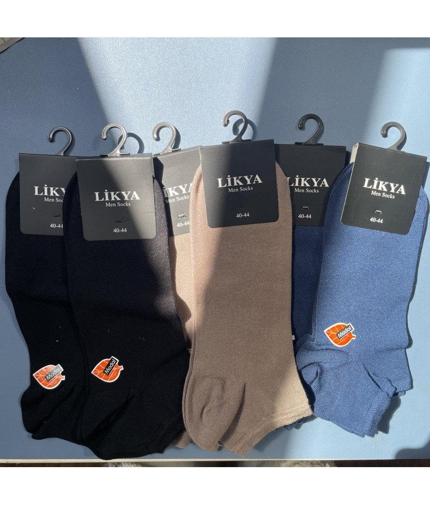 Moške nogavice LIKYA, noge, 6 parov - 3 barve, velikost 40-44