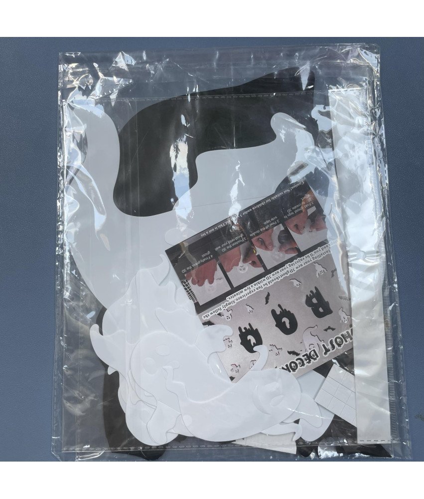 Zestaw 70 Dekoracji Halloween - Duchy i Nietoperze