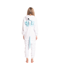 Piżama Damska Kombinezon Kigurumi Onesie Jednorożec Niebieski