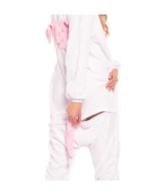 Ženska pižama kombinezon Kigurumi Onesie Samorog Svetlo Roza