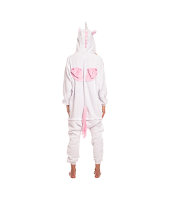 Ženska pižama kombinezon Kigurumi Onesie Samorog Svetlo Roza