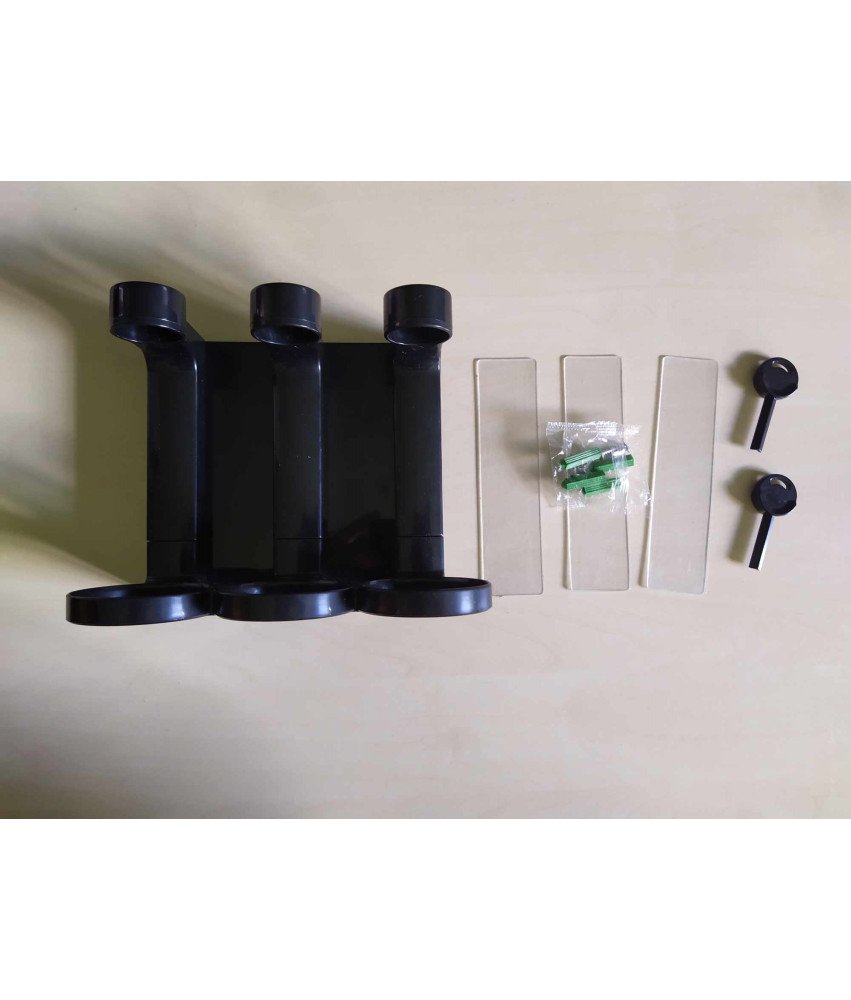 Uchwyt na dozowniki mydła NICEME (3 szt.) montaż ścienny, bez butelek