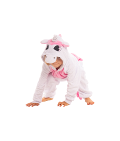 Otroška pižama Kigurumi Onesie Kostum Samorog Roza