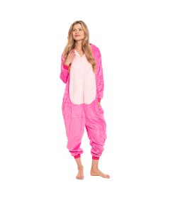 Ženska pižama kombinezon Kigurumi Onesie kostum Stich roza