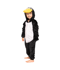 Piżama Dla Dzieci Dziecięca Kigurumi Onesie Kostium Pingwin Czarny