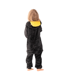 Piżama Dla Dzieci Dziecięca Kigurumi Onesie Kostium Pingwin Czarny