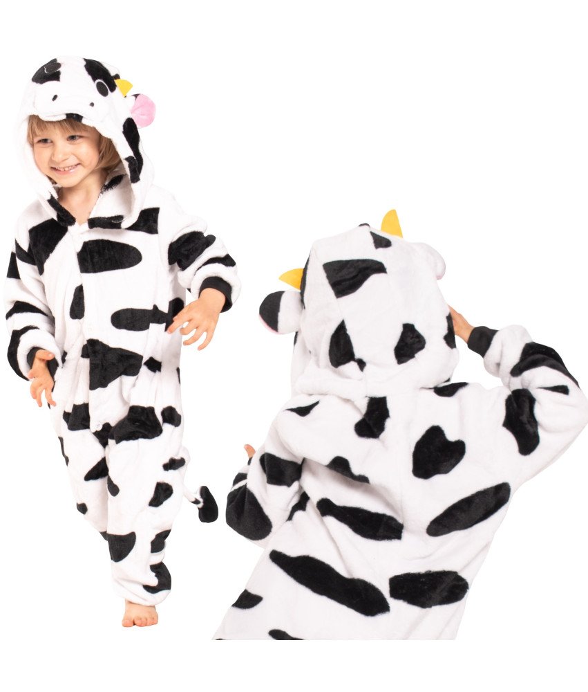 Piżama Dla Dzieci Dziecięca Kigurumi Onesie Kostium Strój Krowa
