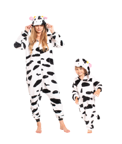 Piżama Dla Dzieci Dziecięca Kigurumi Onesie Kostium Strój Krowa
