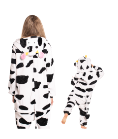 Piżama Dla Dzieci Dziecięca Kigurumi Onesie Kostium Strój Krowa