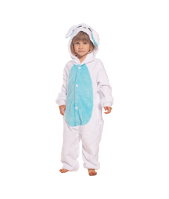 Piżama Dla Dzieci Dziecięca Kigurumi Onesie Kostium Królik Niebiesk