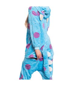 Ženska pižama kombinezon Kigurumi Onesie kostum Sulivan modra
