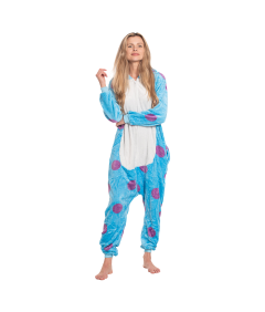 Ženska pižama kombinezon Kigurumi Onesie kostum Sulivan modra