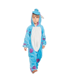 Piżama Dla Dzieci Dziecięca Kigurumi Onesie Strój Sulivan Niebieski