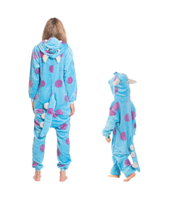 Piżama Dla Dzieci Dziecięca Kigurumi Onesie Strój Sulivan Niebieski