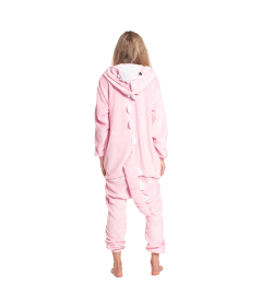 Ženska pižama kombinezon Kigurumi Onesie kostum dinozaver roza