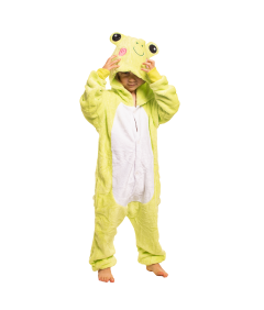 Piżama Dla Dzieci Dziecięca Kigurumi Onesie Kostium Żaba Zielona