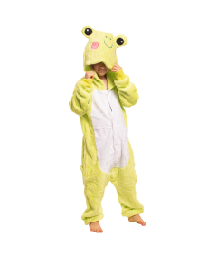 Piżama Dla Dzieci Dziecięca Kigurumi Onesie Kostium Żaba Zielona