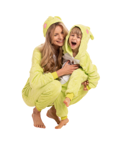 Piżama Dla Dzieci Dziecięca Kigurumi Onesie Kostium Żaba Zielona