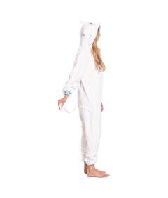 Piżama Damska Kombinezon Kigurumi Onesie Smok Szczerbatek Biały