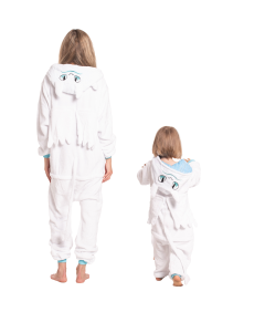 Piżama Dla Dzieci Dziecięca Kigurumi Onesie Strój Smok Szczerbatek Biały