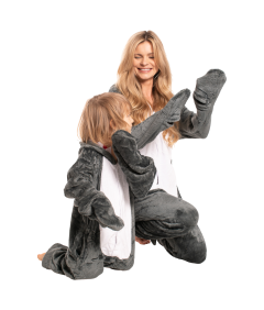 Otroška pižama Kigurumi pajac kostum sivi morski pes