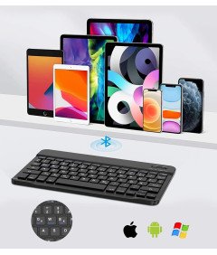 JADEMALL Etui do Samsung Galaxy 9 z Klawiaturą, Czarne