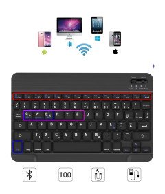 JADEMALL Etui do Samsung Galaxy 9 z Klawiaturą, Czarne